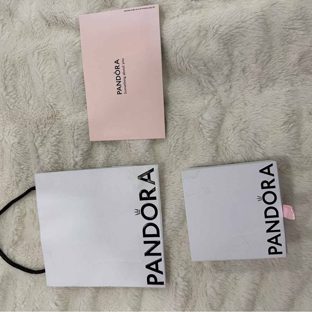 Pandora box with shopping cart and brochure